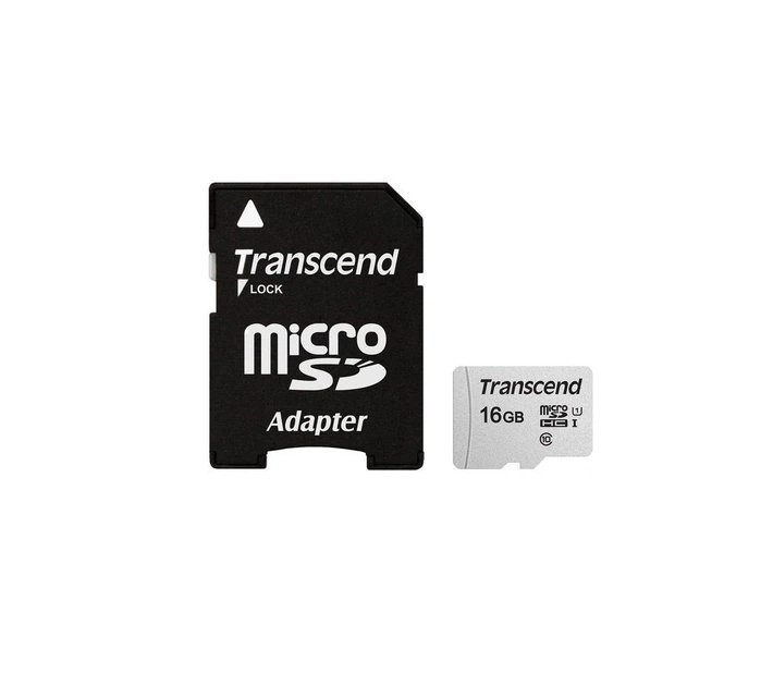 Transcend Карта пам'яті microSD 16GB C10 UHS-I R95/W10MB/s + SD - изображение 2