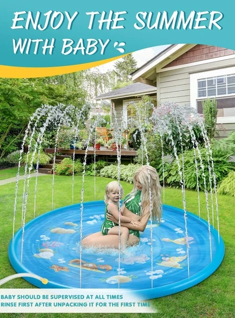 Бассейн-фонтан Water Mat MA555 увлекательный игровой коврик - Фото 4 Бассейн-фонтан Water Mat MA555 увлекательный игровой коврик - изображение 4