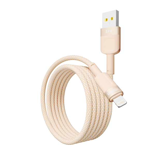 USB YOKI STYLE YK-ST41 Lightning 2.4A 1.2m Оранжевый - изображение 4