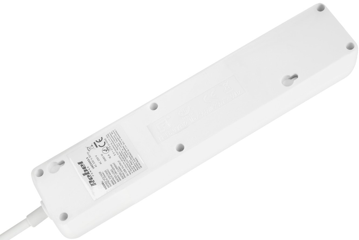 Мережевий фільтр Rebel на 3 розетки 2 USB 5 м (5901890030779) - зображення 3