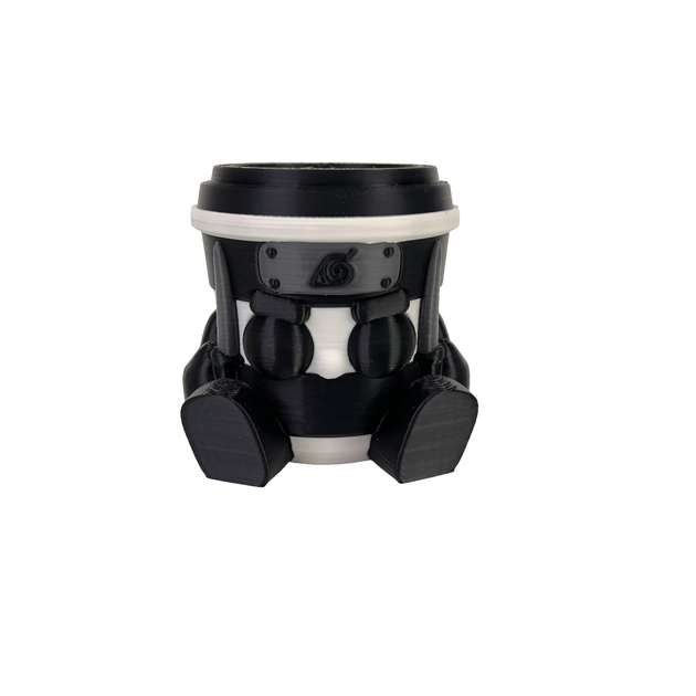 Игрушка DrukHouse3D "Капучино Ассасино" "Capuccino Assassino" из серии Italian Brainrot Черно-белый 6 см (PIG10030) - изображение 2