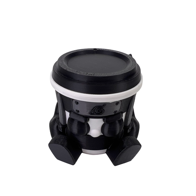 Игрушка DrukHouse3D "Капучино Ассасино" "Capuccino Assassino" из серии Italian Brainrot Черно-белый 6 см (PIG10030) - изображение 5