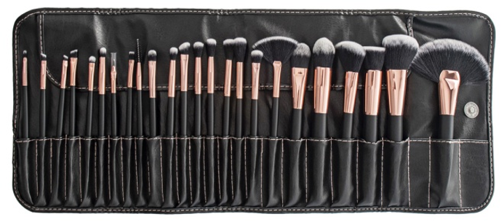 Набір пензлів для макіяжу Tools For Beauty Mimo чорний 24 шт (5903018919645) - зображення 3