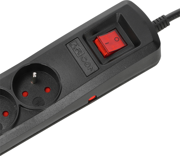 Мережевий фільтр Armac R5 5 розеток 3 м Black (5904722197596) - зображення 3