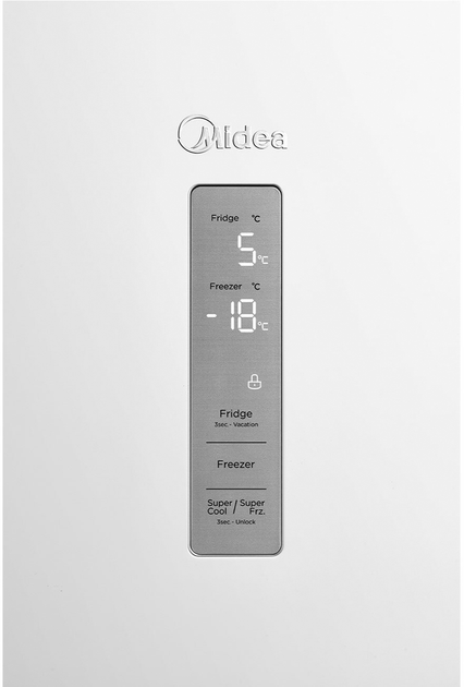 Холодильник MIDEA MDRB470MGF01O (білий, дисплей) - зображення 6