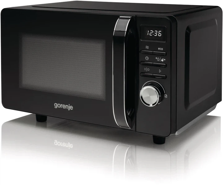 Мікрохвильова піч GORENJE MO20S4BC, 20л, 700Вт, чорна - Фото 3 Мікрохвильова піч GORENJE MO20S4BC, 20л, 700Вт, чорна - изображение 3