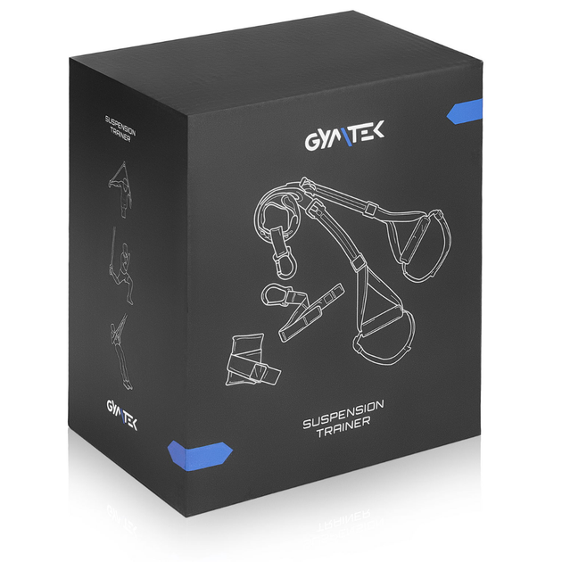 Тренувальні петлі TRX Gymtek Pro червоні портативний тренажер для подорожей - зображення 9