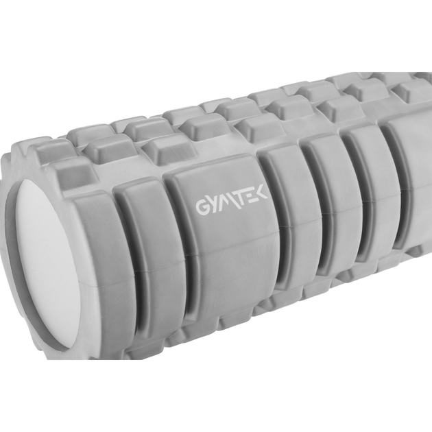 Массажный ролик Gymtek EVA 33x14 см серый для растяжки укрепления - изображение 3