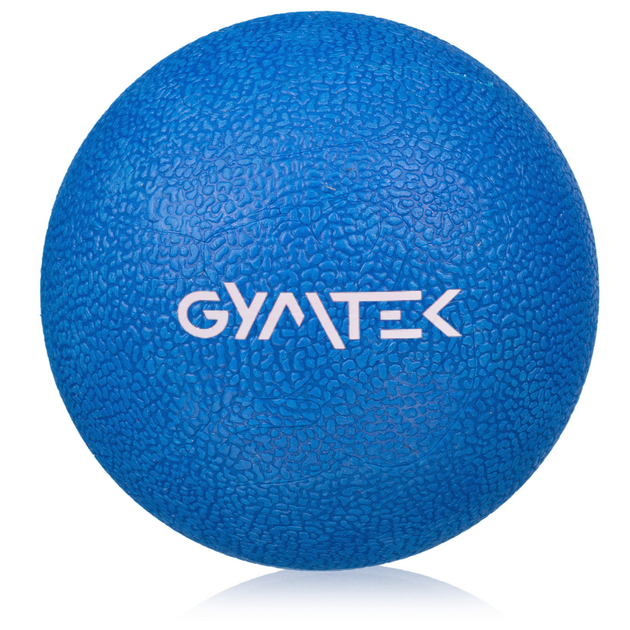 Масажний м'яч Gymtek 63 мм синій для точкового масажу фасцій тригерних точок - зображення 2