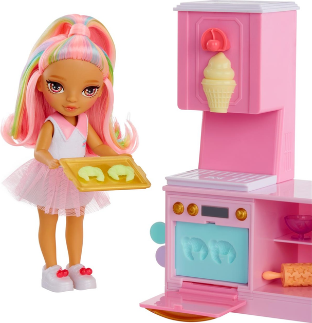 Zestaw MGA Entertainment Rainbow High Littles cukiernia z lalką Kandy 14 cm 522058 (35051522058) - obraz 3
