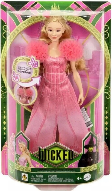Lalka Mattel Wicked Glinda śpiewająca 29 cm HYM41 (194735251155) - obraz 1
