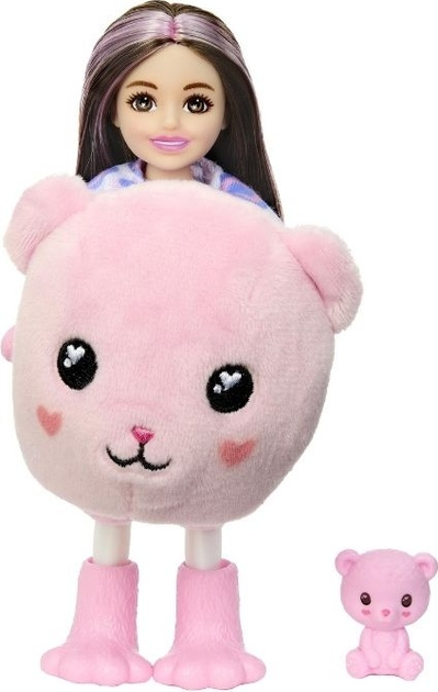 Lalka Mattel Chelsea Cutie Reveal miś 16 cm HKR19 (194735106899) - obraz 3