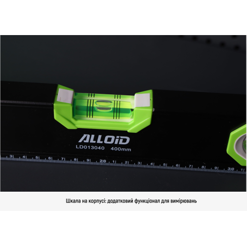 Уровень строительный Alloid Pro 800 мм, 3 капсулы, магнит - изображение 6