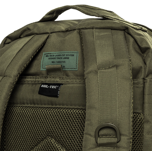 Рюкзак Mil-Tec Assault Pack Laser Cut Large 36 л - Olive - зображення 8