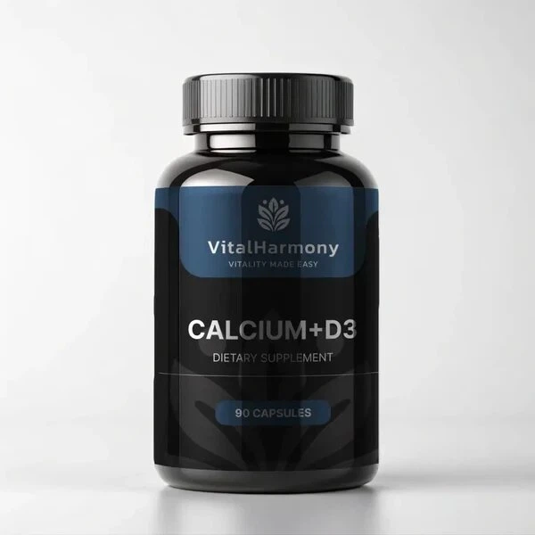 Кальцій і вітамін D VitalHarmony Calcium + D3, 90 капсул - Фото 1 Кальцій і вітамін D VitalHarmony Calcium + D3, 90 капсул - зображення 1
