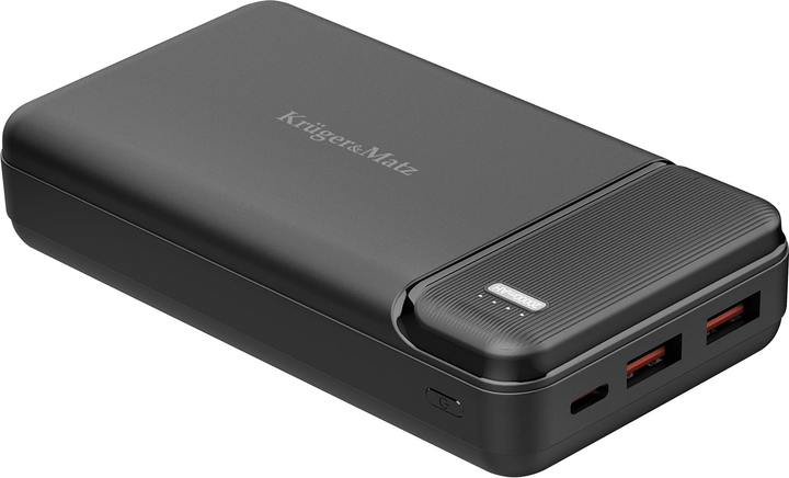 Powerbank Kruger&Matz Li-pol QC/PD 20000 mAh 22.5 W Black (KM0906.1) - obraz 1