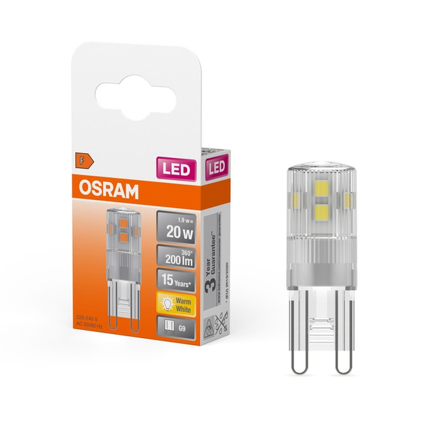 Żarówka Osram LED CL 1.9W/827 230V G9 (4058075432307) - obraz 3