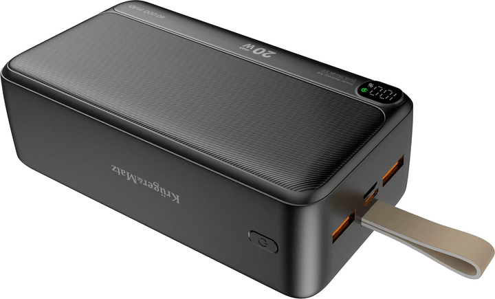 Powerbank Kruger&Matz Li-pol QC/PD 40000 mAh 22.5 W Black (KM0908) - obraz 1