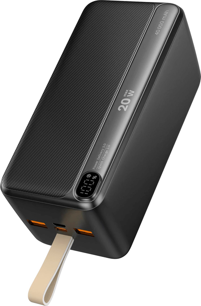 Powerbank Kruger&Matz Li-pol QC/PD 40000 mAh 22.5 W Black (KM0908) - obraz 2