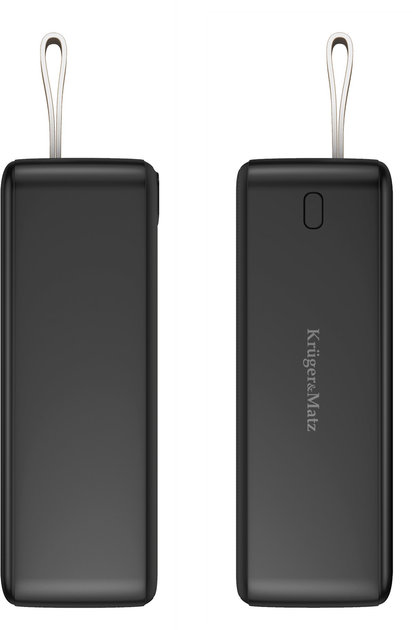 Powerbank Kruger&Matz Li-pol QC/PD 40000 mAh 22.5 W Black (KM0908) - obraz 6