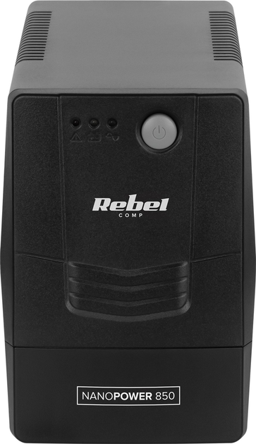 ДБЖ Rebel Nanopower 850 480 Вт/850 ВА Black (RB-4021) - зображення 4