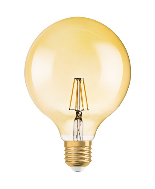 Żarówka Osram LED Vintage 1906 Globe 35 Filament 4W 824 E27 Gold (4099854091179) - obraz 2