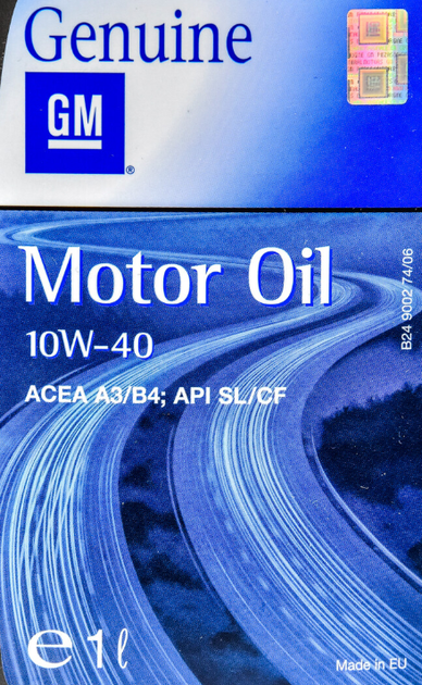 Моторное масло GM 1942043 / 93165213 10W-40 - 1л - изображение 2