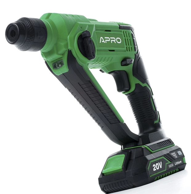 Перфоратор APRO 895442 SDS+, 1,5Дж, 2А, 20CH, (1 АКБ) кейс - Фото 6 Перфоратор APRO 895442 SDS+, 1,5Дж, 2А, 20CH, (1 АКБ) кейс - изображение 6