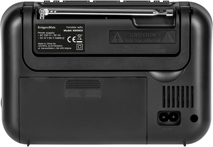 Портативне радіо Kruger&Matz KM 825 (5901890098342) - зображення 3