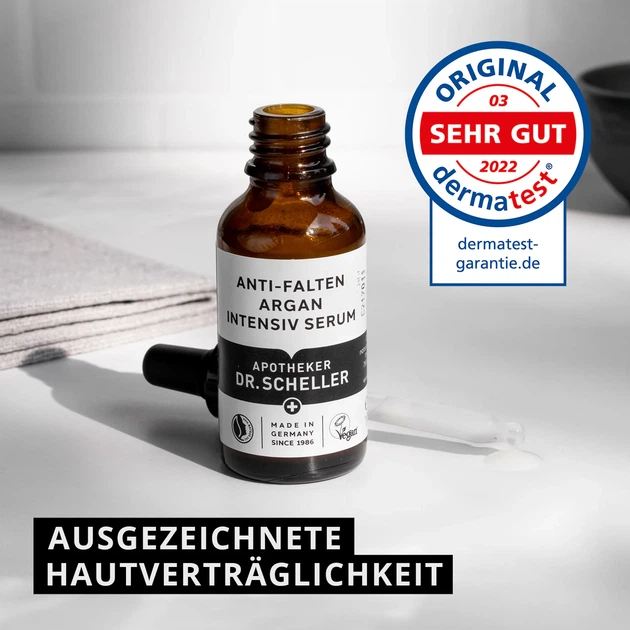 Сыворотка для лица Dr. Scheller Anti-Wrinkle Argan Intensive Serum Интенсивная против морщин с аргановым маслом 30 мл (4051424570033) - изображение 5
