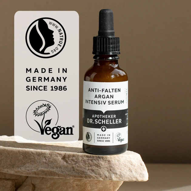 Сыворотка для лица Dr. Scheller Anti-Wrinkle Argan Intensive Serum Интенсивная против морщин с аргановым маслом 30 мл (4051424570033) - изображение 6