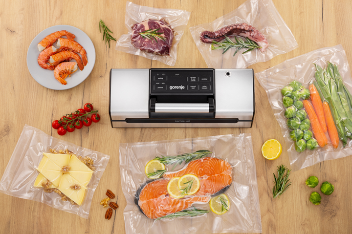 Вакуумний пакувальник GORENJE PRO інтегроване лезо, регулювання тиску (VS120EPRO) - зображення 12