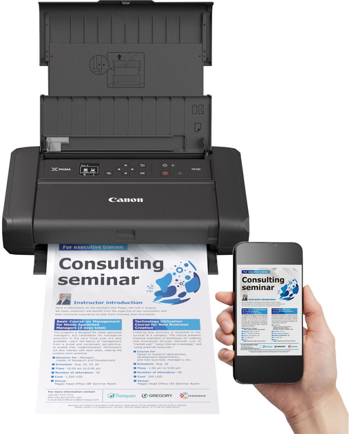 Drukarka Canon Pixma TR150 Mobile Black (4167C006) (955555908630245) - Outlet - obraz 7