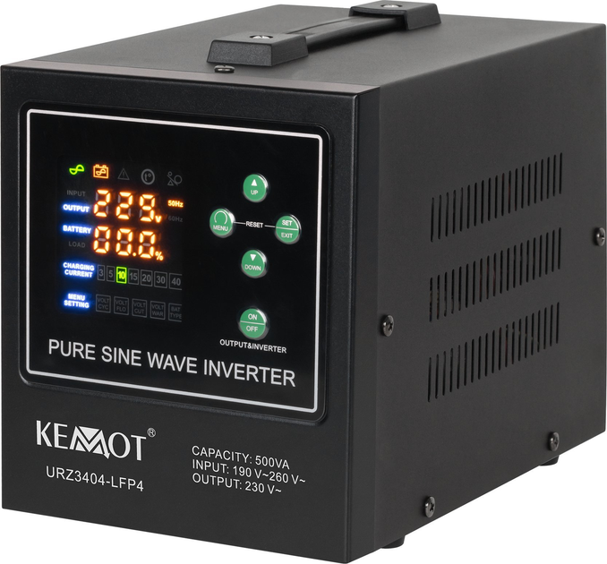 Zasilacz UPS Kemot PROsinu 500 12V 230V 500VA/300W (5901890019019) - obraz 1