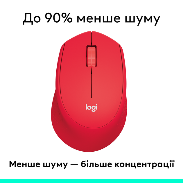 Мышь Logitech M330 Silent Plus WIreless Red (910-004911) - изображение 8