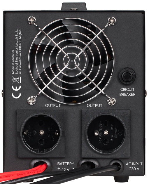 ДБЖ Rebel POWER-500 RB-4001 12V 230V 500VA/300W (5901890078689) - зображення 3