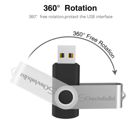 Флеш память 128 Гб Somnambulist USB 2.0 компьютерная флешка 128 Гб металлическая черная - изображение 3