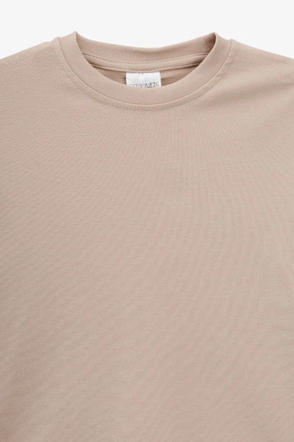Лонгслив однотонный для девочки 298 122 см Бежевый shop (2000990954015) - изображение 2