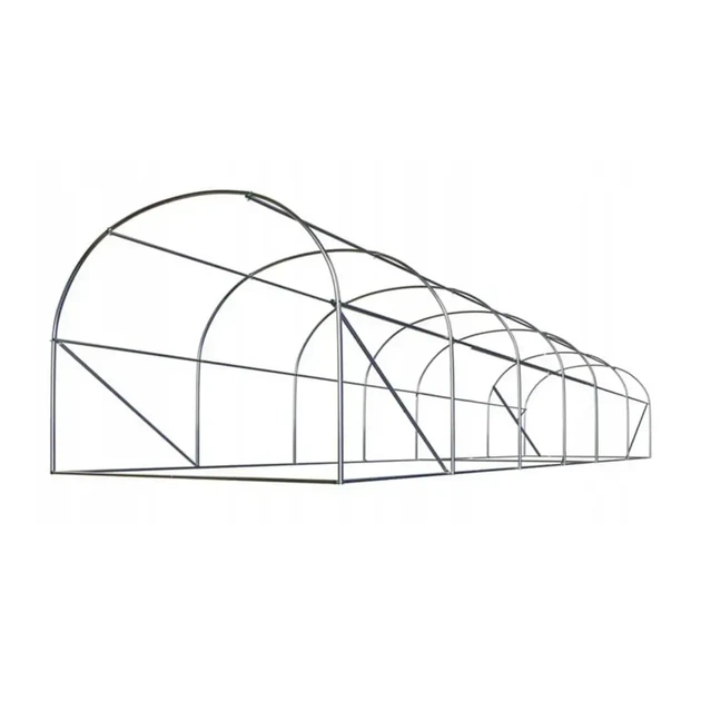 Аркова теплиця для дачі, городу та саду Helper HPR-0603_F25, 6×3×2 м, 18 м2 - універсальний парник для розсади з посиленим каркасом і захистом від ультрафіолету - зображення 2