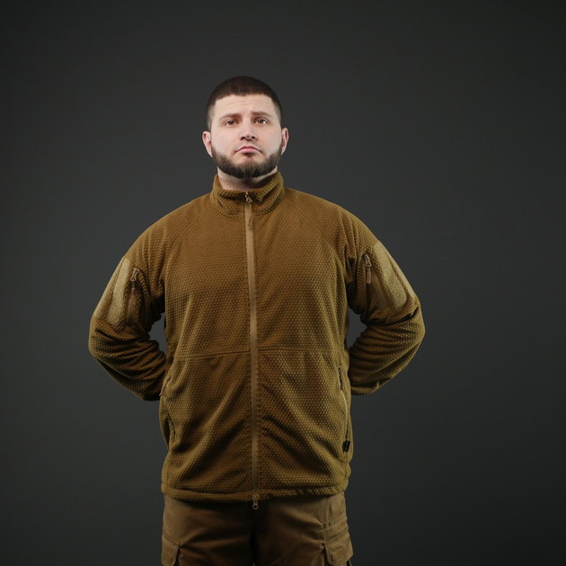 Ветрозащитная флисовая кофта Militex mod. 6 — Койот L - изображение 6