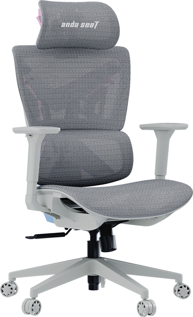 Fotel gamingowy Anda Seat X-Air Mega Size XL Mesh Gray Twilight (AD-WY-01-GGSP) - obraz 2