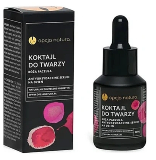 Сироватка для обличчя Opcja Natura Facial Cocktail з трояндою та пачулями 30 мл (5903766418292) - зображення 1