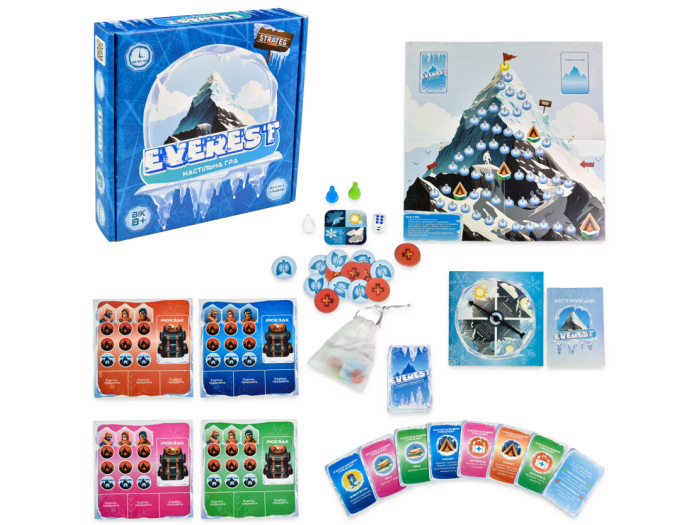 Настольная игра EVEREST, Strateg (укр.), 30417, 26х25х4,9 см - Фото 2 Настольная игра EVEREST, Strateg (укр.), 30417, 26х25х4,9 см - изображение 2