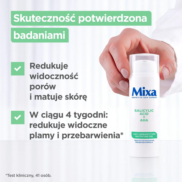 Krem do twarzy Mixa Lab przeciw niedoskonałościom 50 ml (3600551159591) - obraz 6