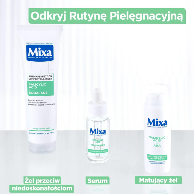 Krem do twarzy Mixa Lab przeciw niedoskonałościom 50 ml (3600551159591) - obraz 8