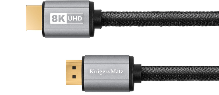 Кабель Kruger&Matz HDMI - HDMI 2.1 8K 3 м Black (5901890069410) - зображення 2