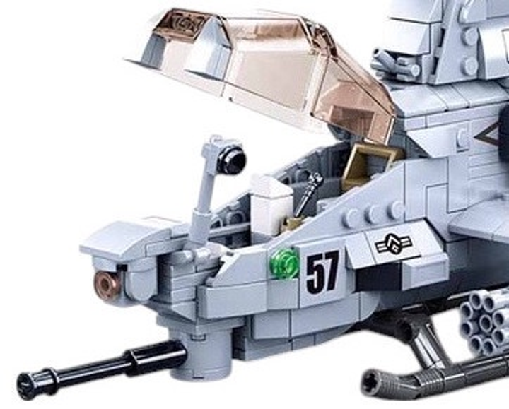 Конструктор Sluban M38‑B0838 Вертоліт Апачі 482 елементів (4772013265993) - зображення 3