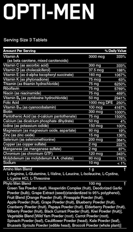 Витамины для спорта Optimum Nutrition (EU) Opti-Men, 90 таб. - изображение 2