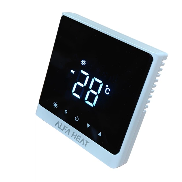 Терморегулятор Alfa Heat Smart Wi-Fi Білий - зображення 2