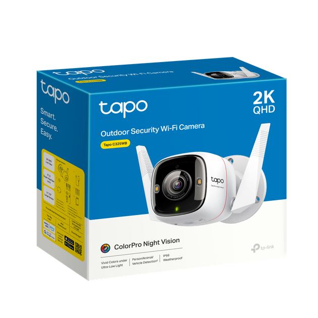 Камера IP TP-Link Tapo C325WB, 4MP, N300, 2К, IP66, MicroSD, Wi-Fi, Ethernet, UA UCRF - изображение 10